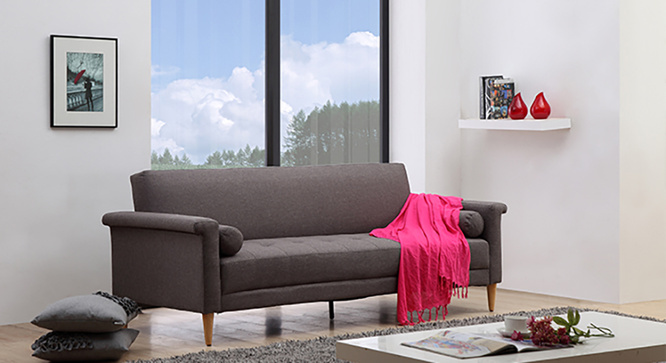 Dalton Sofa Cum Bed(Dark Grey)